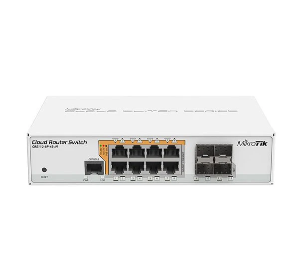 سوئیچ POE میکروتیک 12 پورت  CRS112-8P-4S-IN